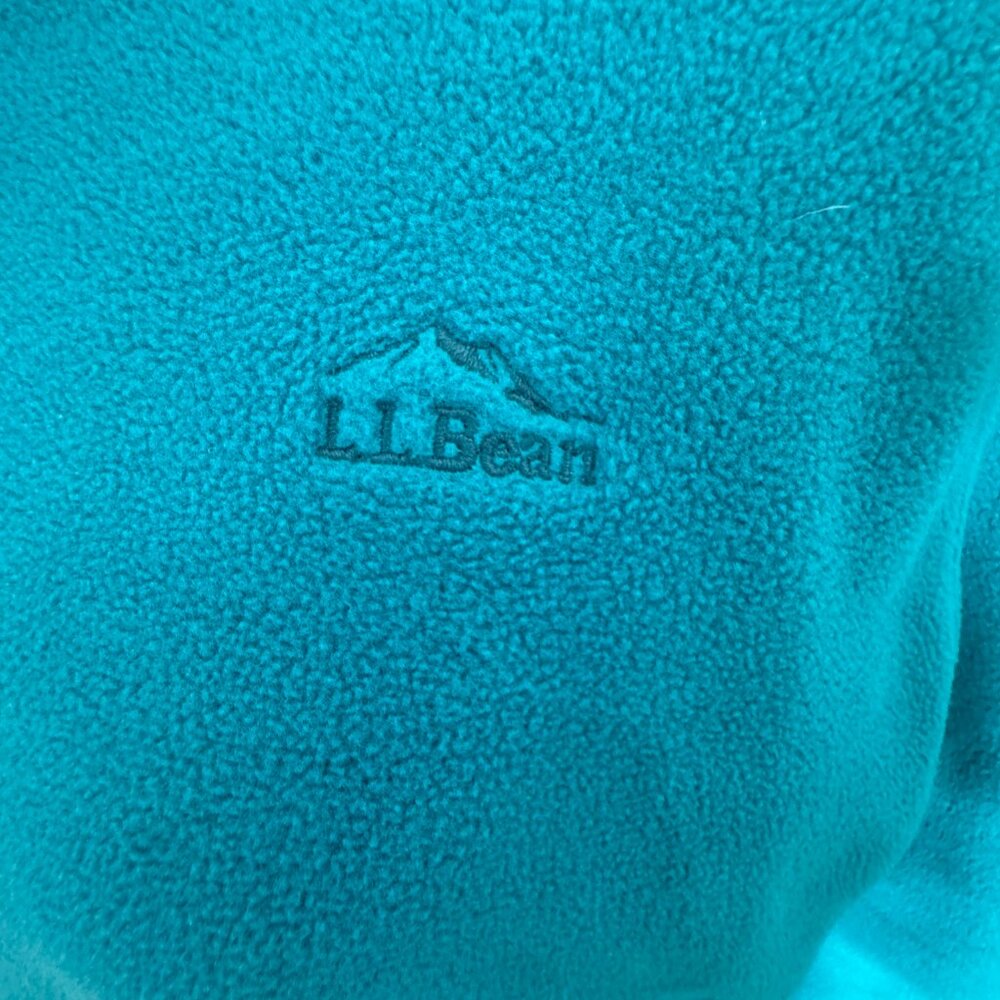 L.L. Bean Green Fleece Women's Mock Neck Pullover Size Large - Picture 5 of 9